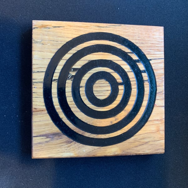 Solid Wood & Resin Coaster