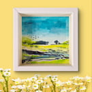 "Dreaming of home"  is an original acrylic ink artwork