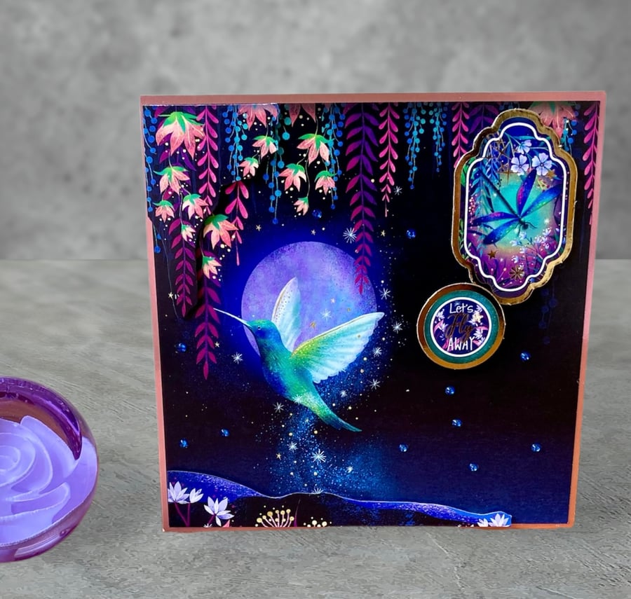 Blank card for birthday, thank you or other special occasion.