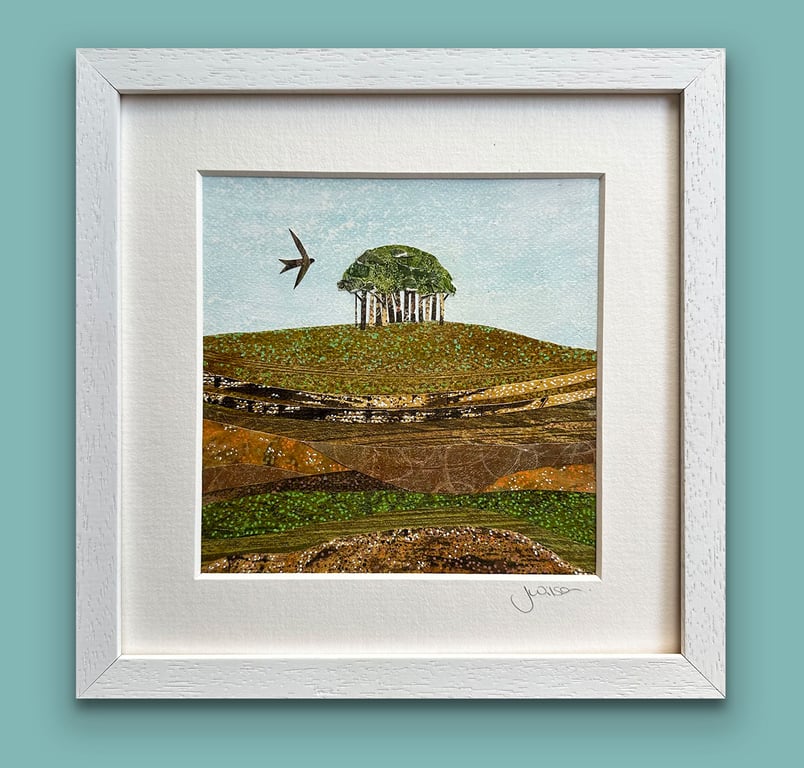 Original Landscape Painting-Nearly There Trees-Inspired by Cornwall- Framed Art