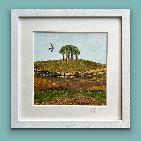 Original Landscape Painting-Nearly There Trees-Inspired by Cornwall- Framed Art