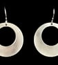 Silver Off-set Single Disc Drop Earring - Image 3