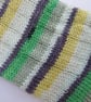 Hand-cranked Knitted Ribbed Wool Socks Size 8 to 9 - Image 3