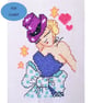 Burlesque Rockabilly Glamour Girl cross stitch digital Download PDF chart