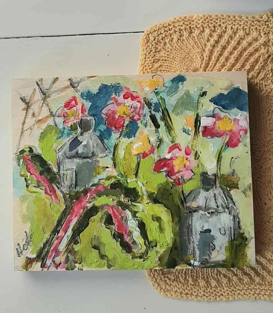 Cosmos  on the allotment 