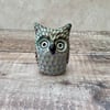 Little Owl ceramic sculpture 