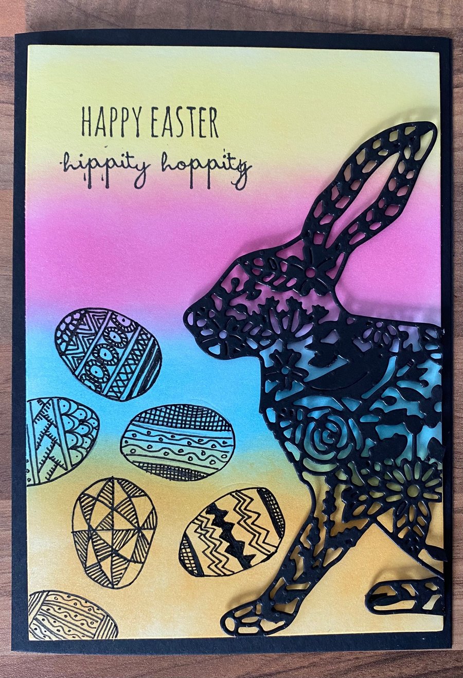 Easter "Eggcellent Wild Rabbit" Card