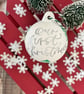 Personalised Ceramic Christmas Bauble, Christmas Tree Decoration 