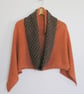 Poncho - Orange Wrap soft merino lambswool - Image 5