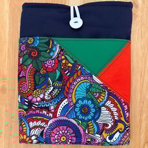 Patchwork floral iPad, book case