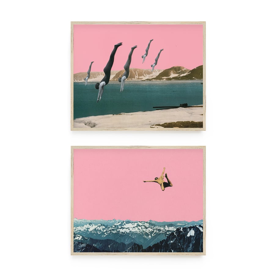 Diving Art Print Set - Dive