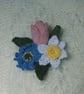 Spring flowers - brooch - Image 2