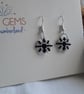 Monotone Union Jack Style Beadwork Earrings with a Donation to RNLI - Image 1