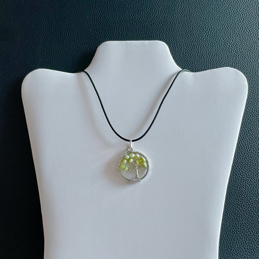 Green Apple Tree Of Life Pendant