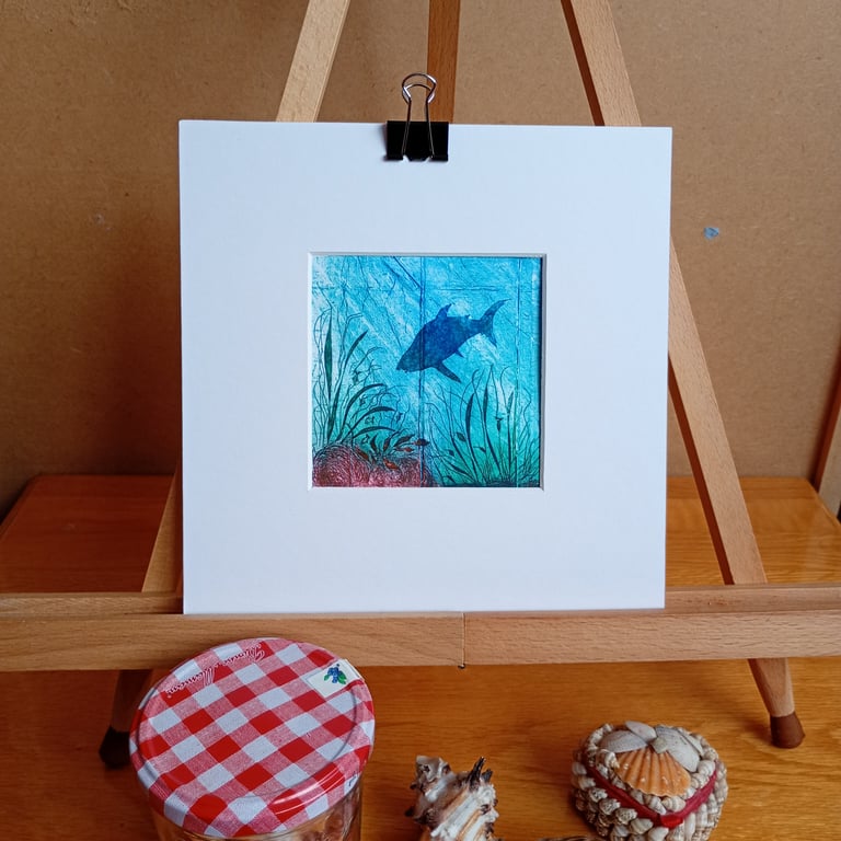 Ocean III, colourful drypoint for lovers of the sea