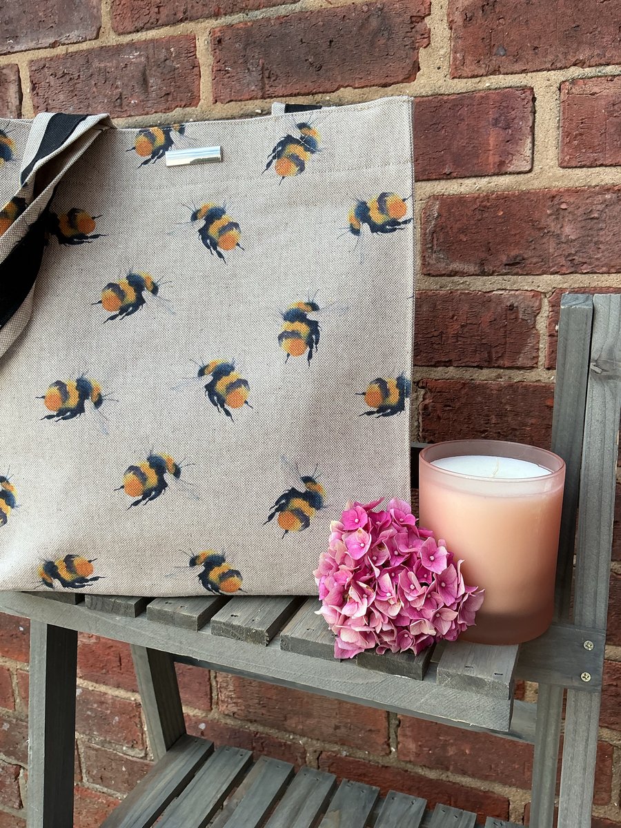 Large Bee Organiser Tote Bag