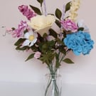 Felt Flower Bouquet, Cottage Garden Decor, Mother's Day Gift