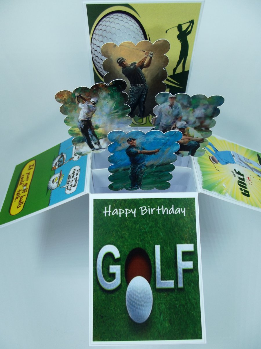 Golfing Birthday Card