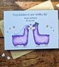 Personalised wedding card in multiple colours, Customised bride and groom card - Image 4