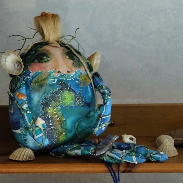 Art doll - unique, collectable, a mythical gift for mermaid believers – Morwena 