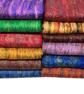 Felted merino wool scarf with multicoloured silk fibre embellishment, turquoise - Image 6