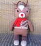 Santa and Rudolph knitting pattern, Knitted Christmas toys, Digital Pattern - Image 4