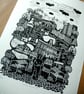 Loughborough II Hand Pulled Limited Edition Screen Print - Image 3