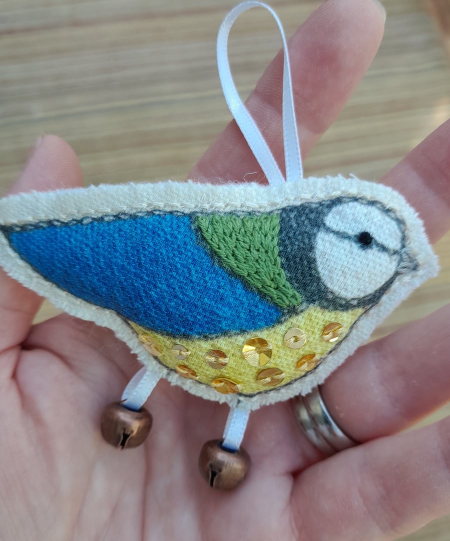 Little Linen Blue Tit 