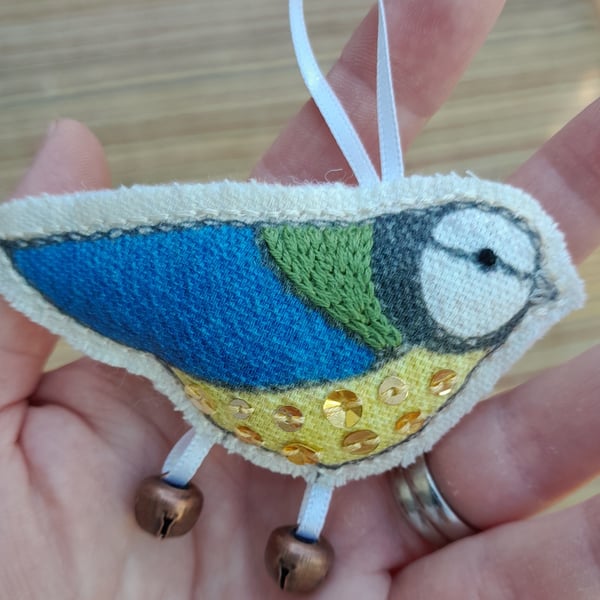 Little Linen Blue Tit 