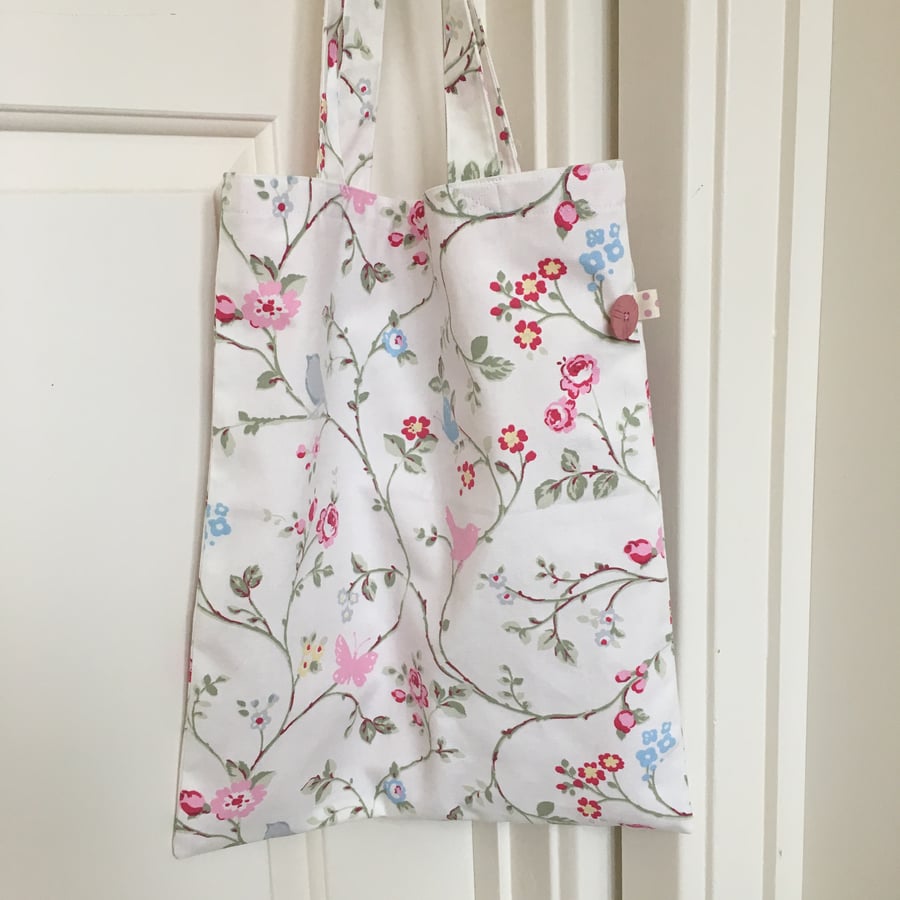 Bird and Flower Tote bag