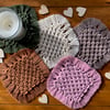 Macramé coaster, handmade square macramé coaster, Gift, Mat, Plant,