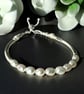Sterling Silver Pearl Noodle Bracelet – 5mm Rice Pearls, Adjustable Slider Clasp - Image 5