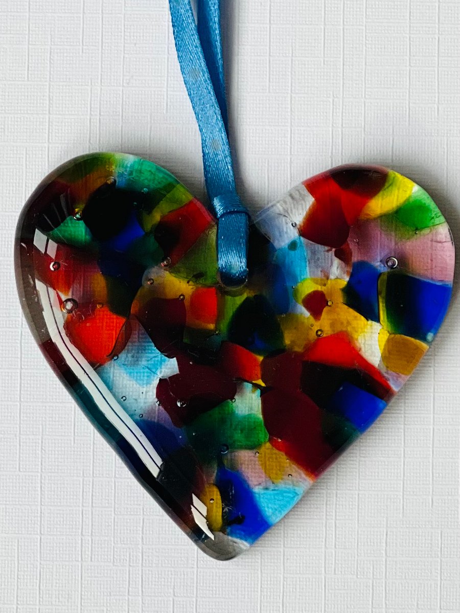 Fused Glass Heart