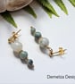 Burmese Jadeite Gold Vermeil Stud Earrings - Image 2