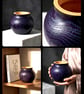 Unique burnt ash vase - Image 1