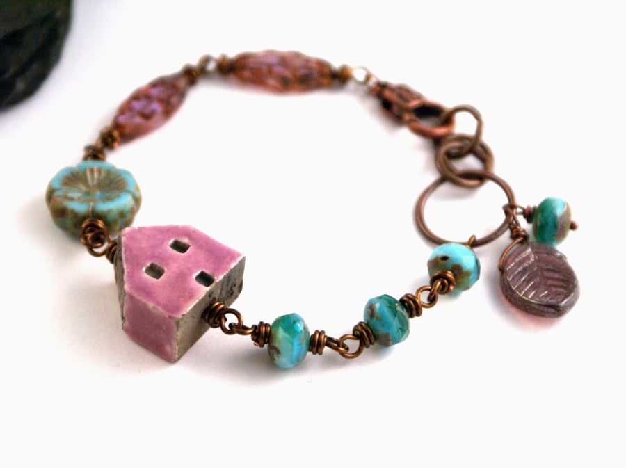 Pink House Bracelet