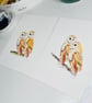 Watercolour Print Barn Owl Affinity - Image 3