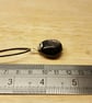 Black Hypersthene pendant necklace. Silver plated wire wrapped - Image 5