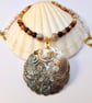 Mother Of Pearl Pendant On Agate And Shell Necklace - Handmade In Devon - Image 7