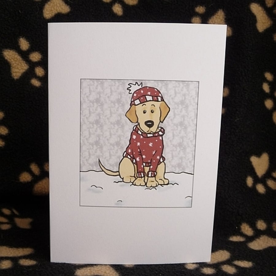 Labrador Christmas Card