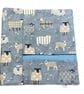 Straight and circular knitting needle case with blue sheep, knitting needle pouc - Image 6