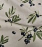 Olives Branch Tablecloth Linen Look  Various Size