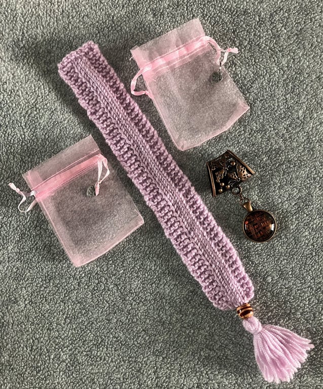 Book Lovers Vintage Books in a Library Scarf Bail and bookmark set