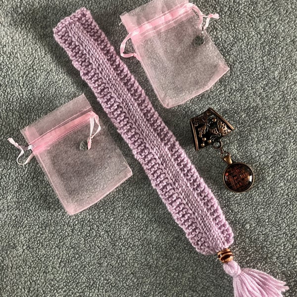 Book Lovers Vintage Books in a Library Scarf Bail and bookmark set