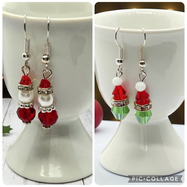 Christmas Novelty Earrings - Set of 2 pairs
