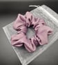 Handmade Dusky Pink Rose Satin Scrunchie – Soft Hair Accessory - Image 5