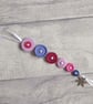 Set of 3 Frosty Button Dangle Christmas Tree Decorations, Christmas Decorations - Image 7