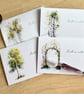 Birch Tree Note cards Set 8 Folded A6 Cards with envelopes in Gift box