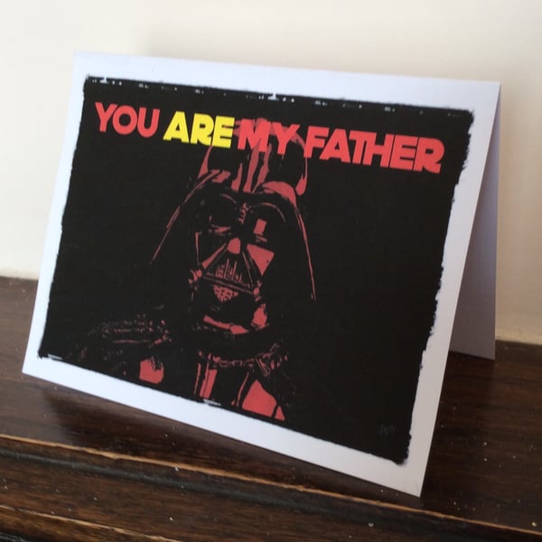 Father's Day Card: Darth Vader You Are My Father (13x18cm)