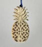 Gold mirrored acrylic pineapple decoration
